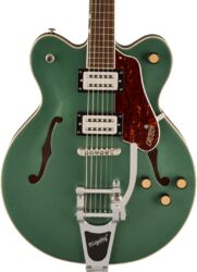 Semi hollow elektriche gitaar Gretsch Streamliner G2622T Center Block Double-Cut with Bigsby - Steel olive