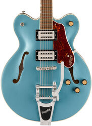 Semi hollow elektriche gitaar Gretsch Streamliner Center Block Double-Cut G2622T Bigsby - Arctic blue