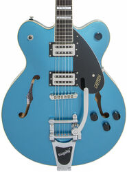 Semi hollow elektriche gitaar Gretsch G2655T Streamliner Center Block Jr. with Bigsby - Riviera blue