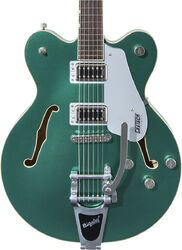 Semi hollow elektriche gitaar Gretsch G5622T Electromatic Center Block Double-Cut with Bigsby - Georgia green
