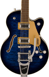 Semi hollow elektriche gitaar Gretsch G5655T-QM Electromatic Center Block Jr. Single-Cut - Hudson sky