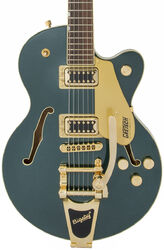 Semi hollow elektriche gitaar Gretsch G5655TG Electromatic Center Block Jr. - Cadillac green