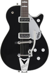 Enkel gesneden elektrische gitaar Gretsch George Harrison G6128T-GH - Black