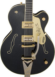 Semi hollow elektriche gitaar Gretsch Steve Wariner G6120T-SW Nashville Gentleman with Bigsby - Magic black