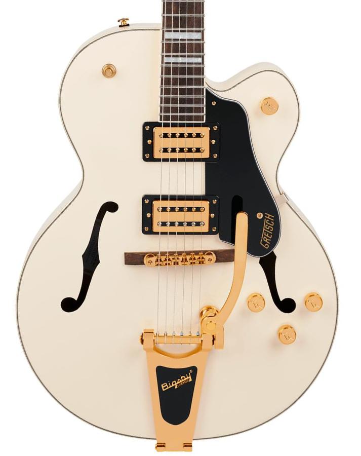 G2420TG Streamliner Hollow Body Bigsby Ltd - vintage white