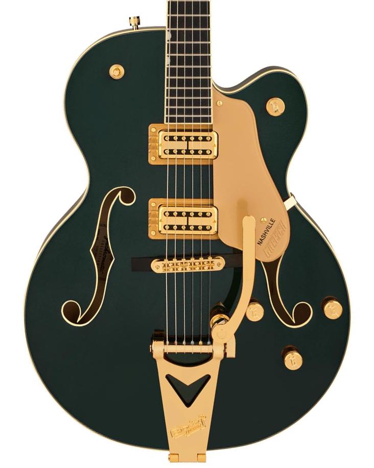 Semi hollow elektriche gitaar Gretsch Synchromatic Nashville Hollow Body Single-Cut Bigsby - Cadillac green