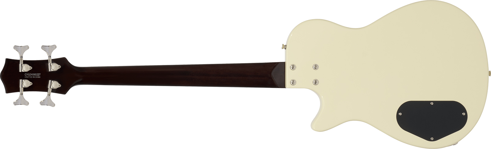 Gretsch Jet Club Bass Single-cut Streamliner Shsc Lau - Vintage White - Solid body elektrische bas - Variation 1
