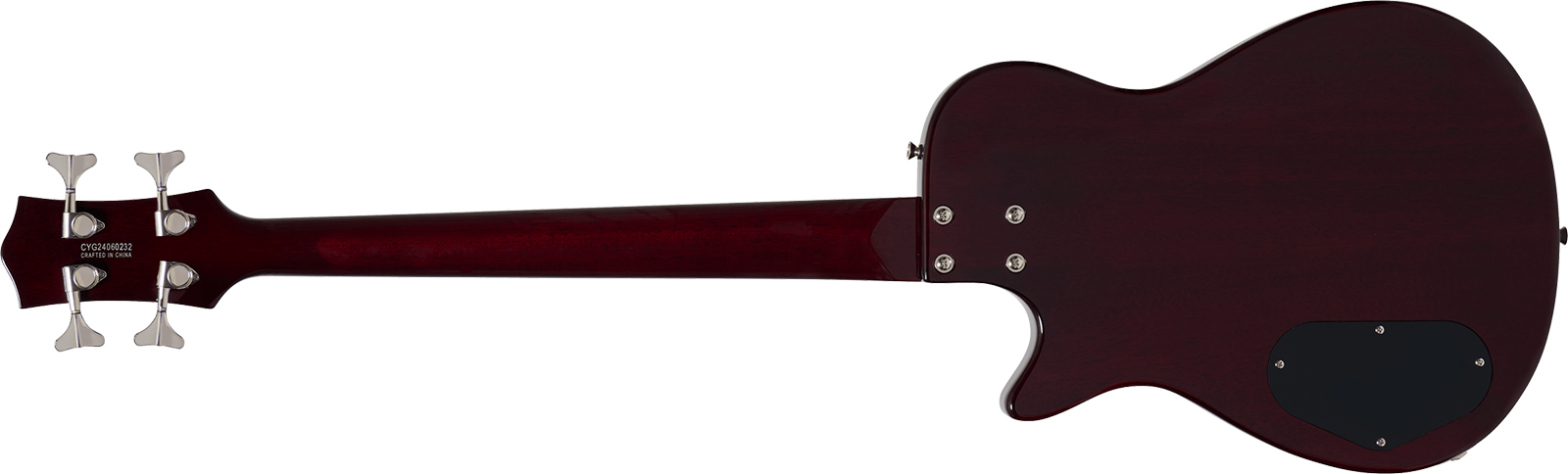 Gretsch Jet Club Bass Single-cut Streamliner Shsc Lau - Walnut Stain - Solid body elektrische bas - Variation 1
