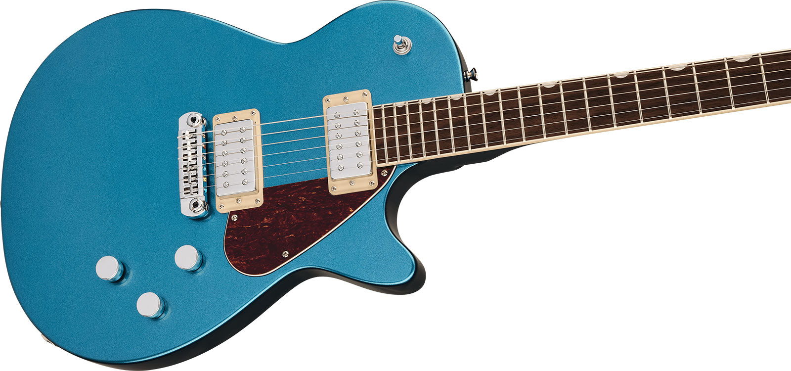 Gretsch Jet Club Electromatic 2h Ht Rw - Riviera Blue - Single cut gitaar - Variation 2
