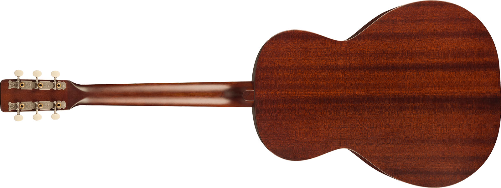Gretsch Jim Dandy Deltoluxe Concert Tout Sapele Noy - Black Top Semi Gloss - Volksgitaar - Variation 1