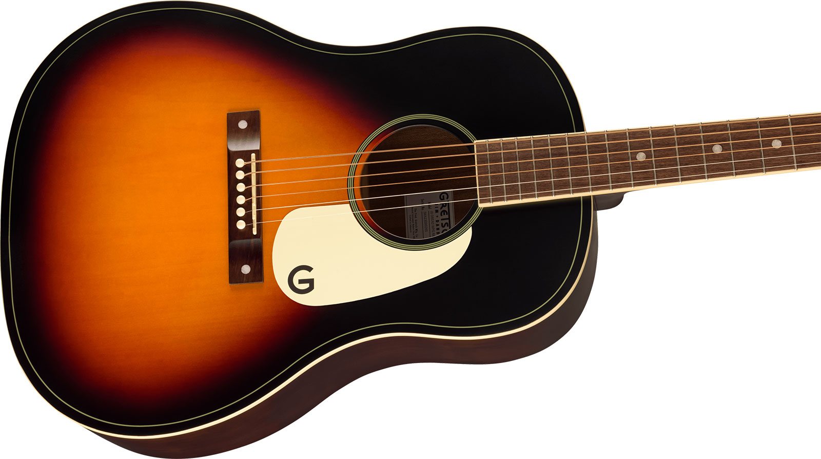 Gretsch Jim Dandy Dreadnought Tout Tilleul Noy - Rex Burst - Western reisgitaar - Variation 2