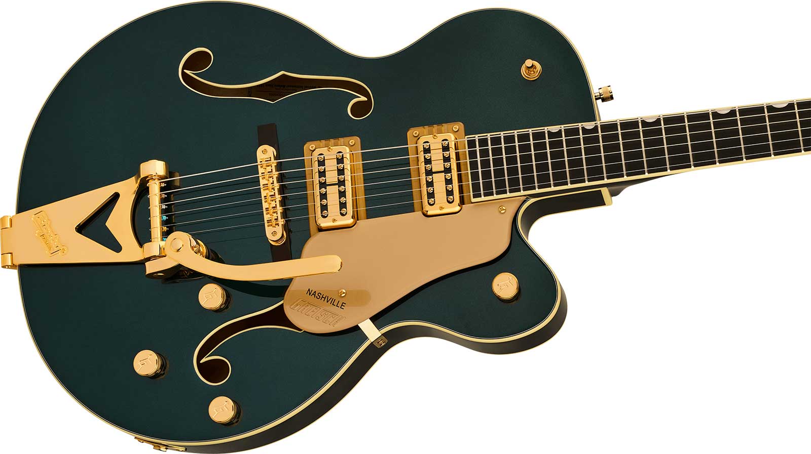 Gretsch Nashville Hollow Body Sc Bigsby Synchromatic 2h Trem Eb - Cadillac Green - Semi hollow elektriche gitaar - Variation 2