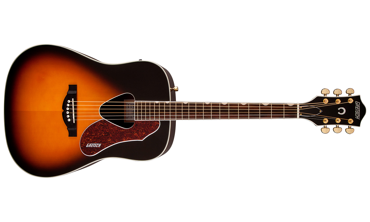 Gretsch G5024e Rancher Dreadnought Epicea Acajou Rw - Sunburst - Elektro-akoestische gitaar - Variation 1