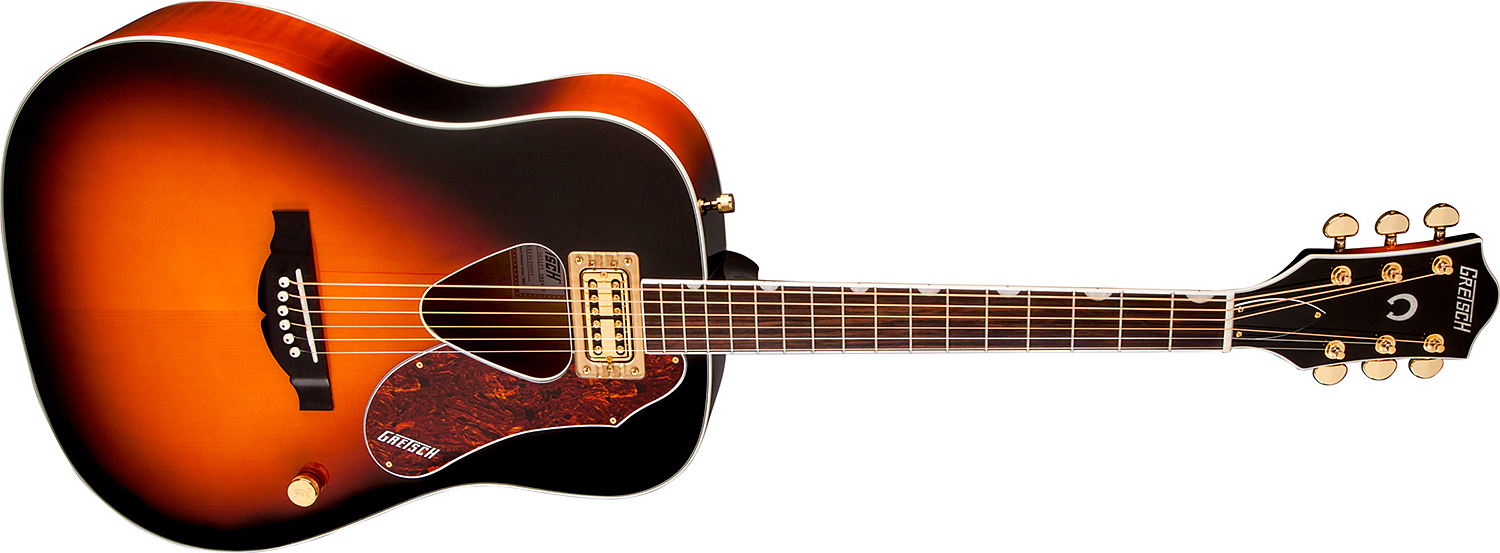 Gretsch G5031ft Rancher Dreadnought Epicea Acajou Rw - Sunburst - Elektro-akoestische gitaar - Variation 2