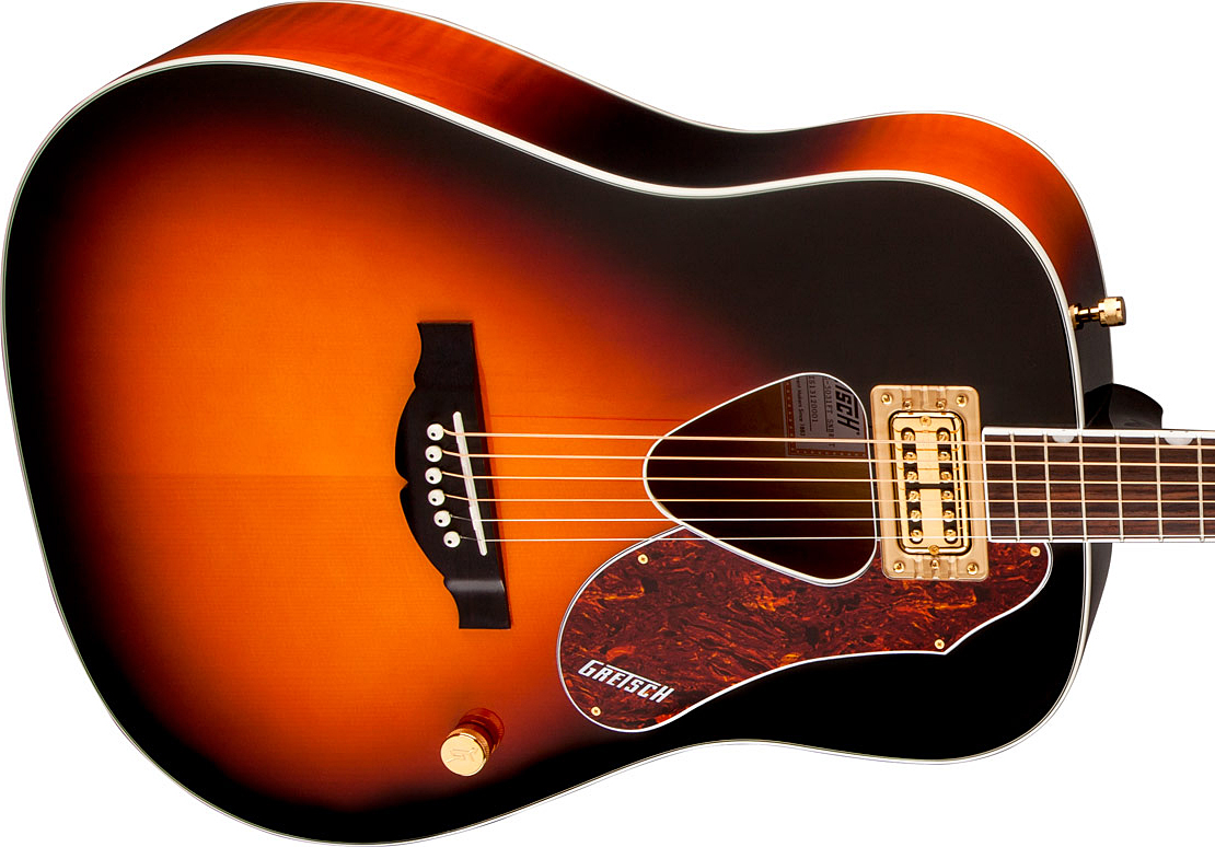 Gretsch G5031ft Rancher Dreadnought Epicea Acajou Rw - Sunburst - Elektro-akoestische gitaar - Variation 3