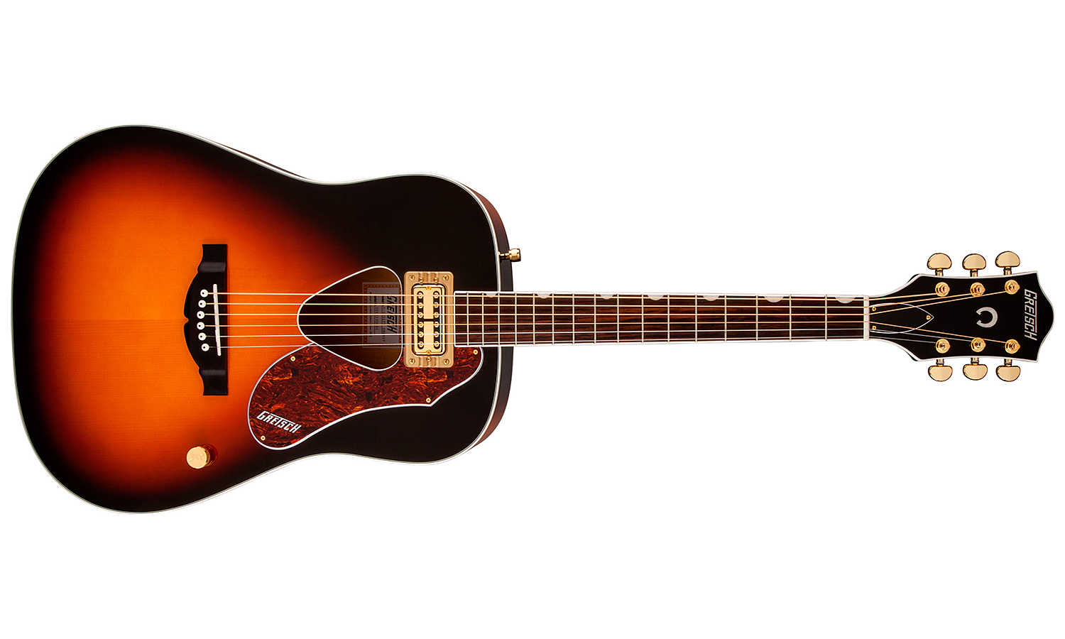 Gretsch G5031ft Rancher Dreadnought Epicea Acajou Rw - Sunburst - Elektro-akoestische gitaar - Variation 1