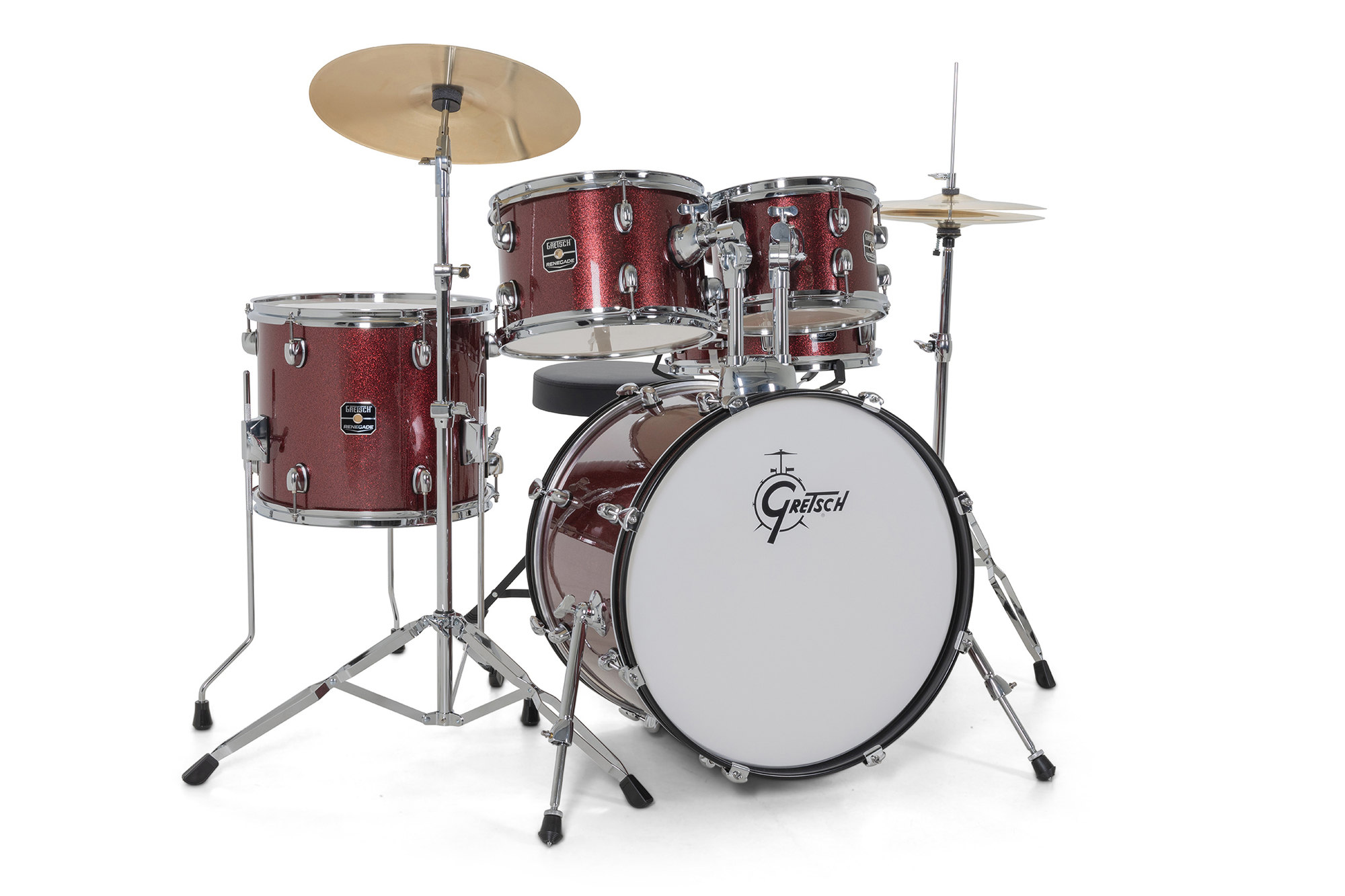 Gretsch Renegade 20'' - 5 FÛts - Ruby Sparkle - Fusion drumstel - Variation 2