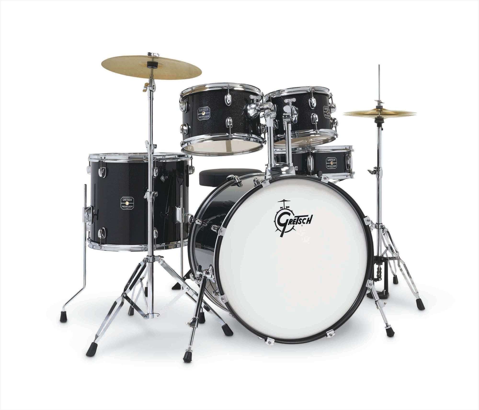 Gretsch Renegade 22'' - 5 FÛts - Black Mist - Rock drumstel - Variation 7