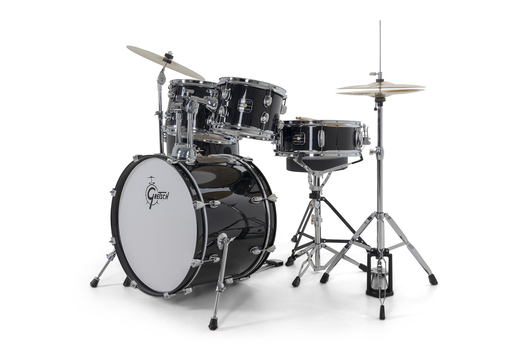 Gretsch Renegade Drum Set - 5 FÛts - Black Mist - Junior drumstel - Variation 2
