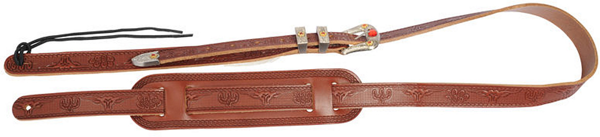 Gretsch Vintage Tooled Leather Guitar Strap Russet Cuir - Gitaarriem - Variation 2