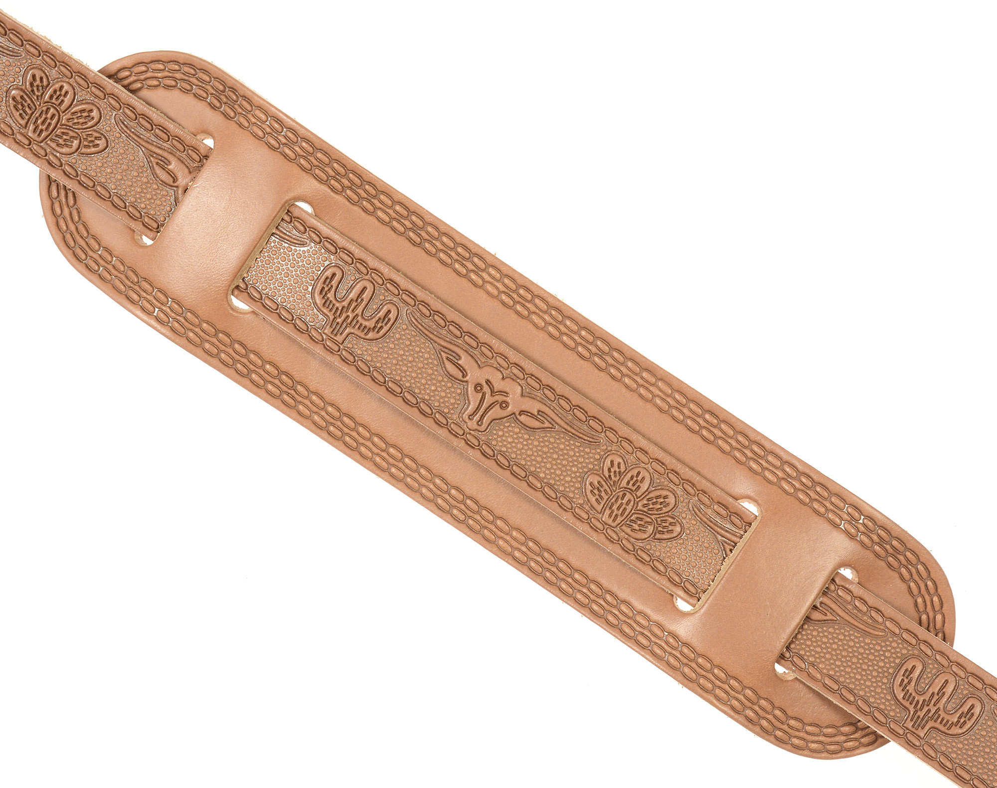 Gretsch Vintage Tooled Leather Guitar Strap Russet Cuir - Gitaarriem - Variation 1