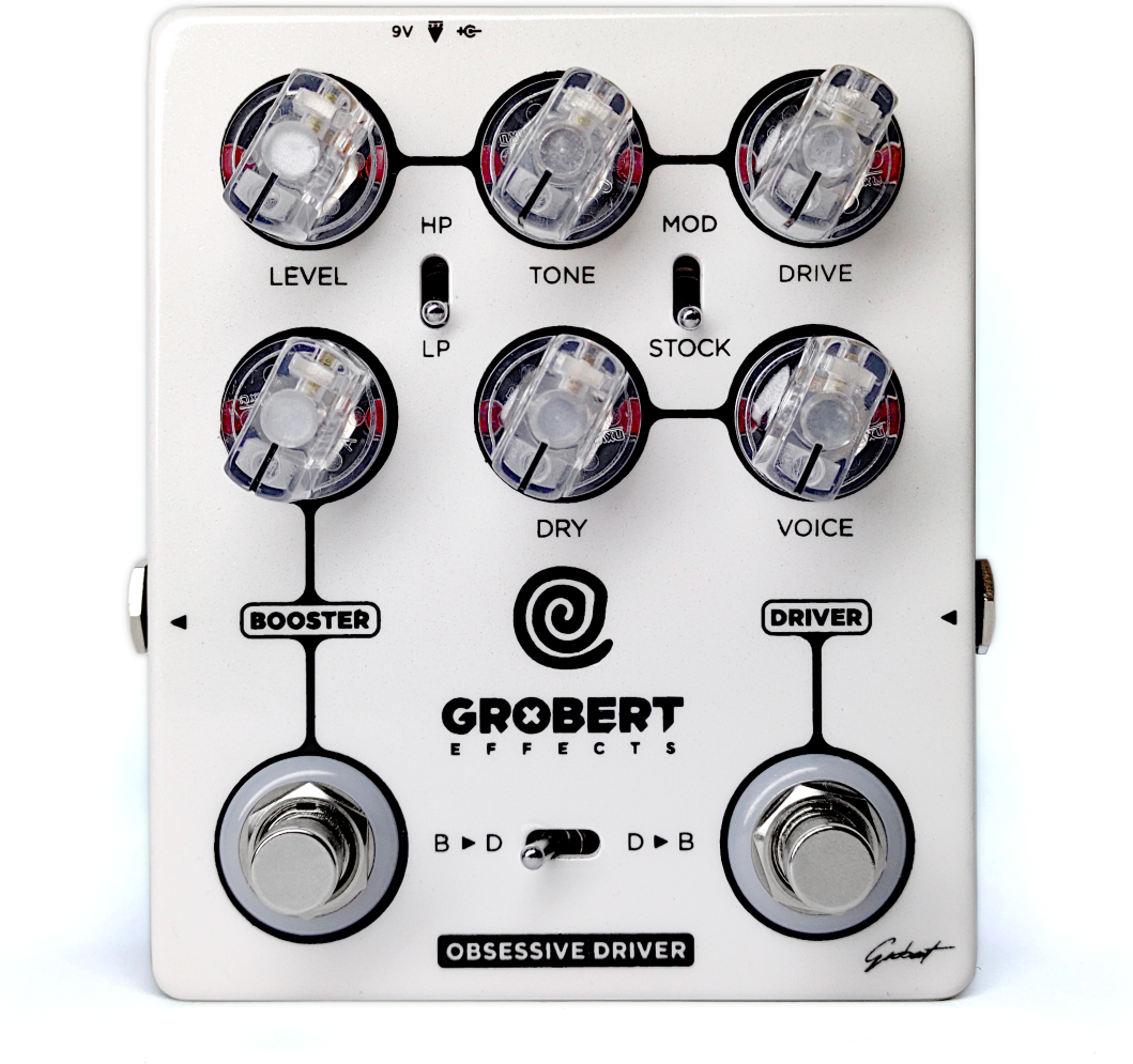 Grobert Effects Obsessive Driver - Overdrive/Distortion/fuzz effectpedaal - Main picture