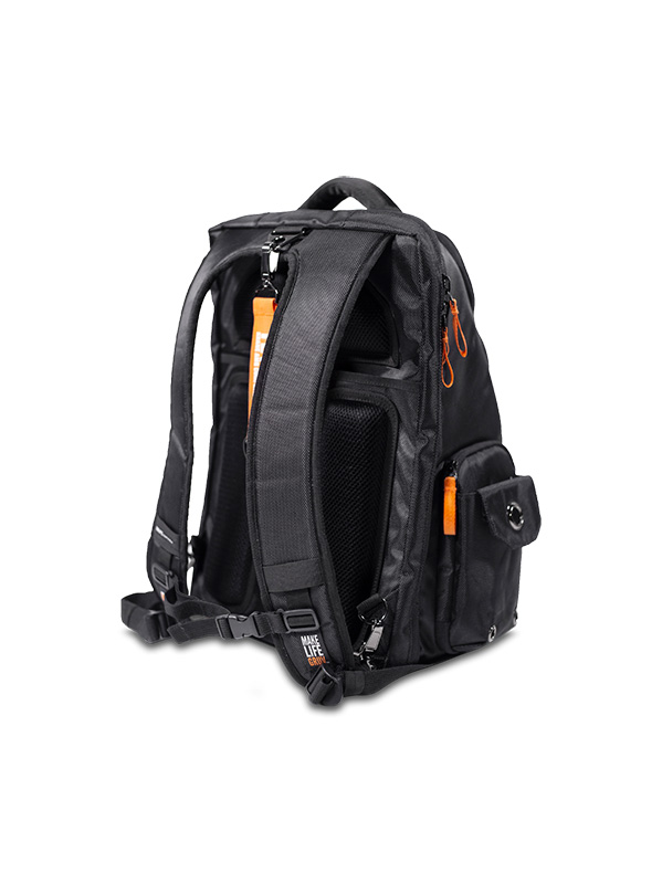 Gruv Gear Club Bag - Sac A Dos Tech Flight-smart - Black-ora - Publicitaire rugzak - Variation 4