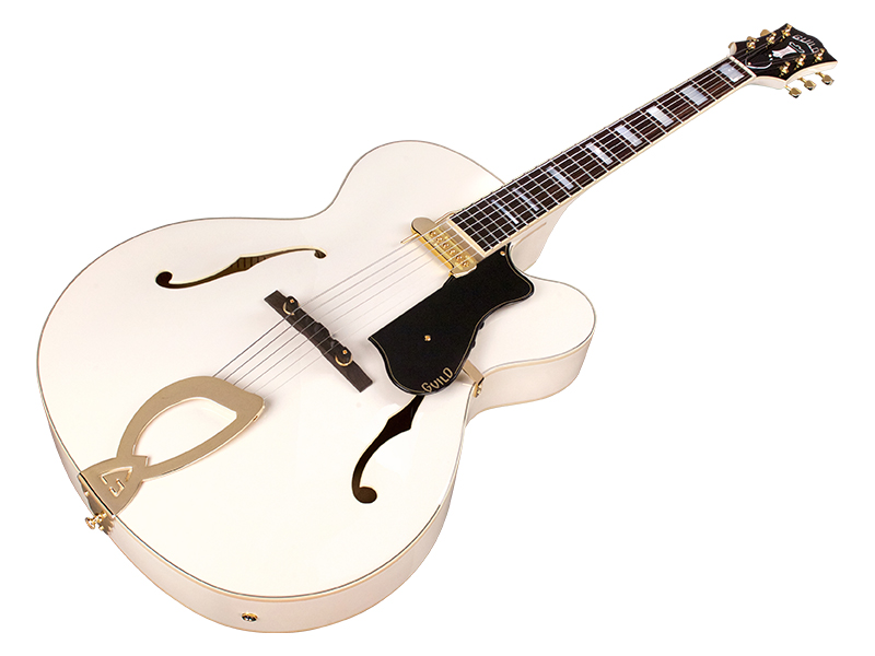 Guild A-150 Savoy Special Newark St Collection +etui - Snowcrest White - Semi hollow elektriche gitaar - Variation 2