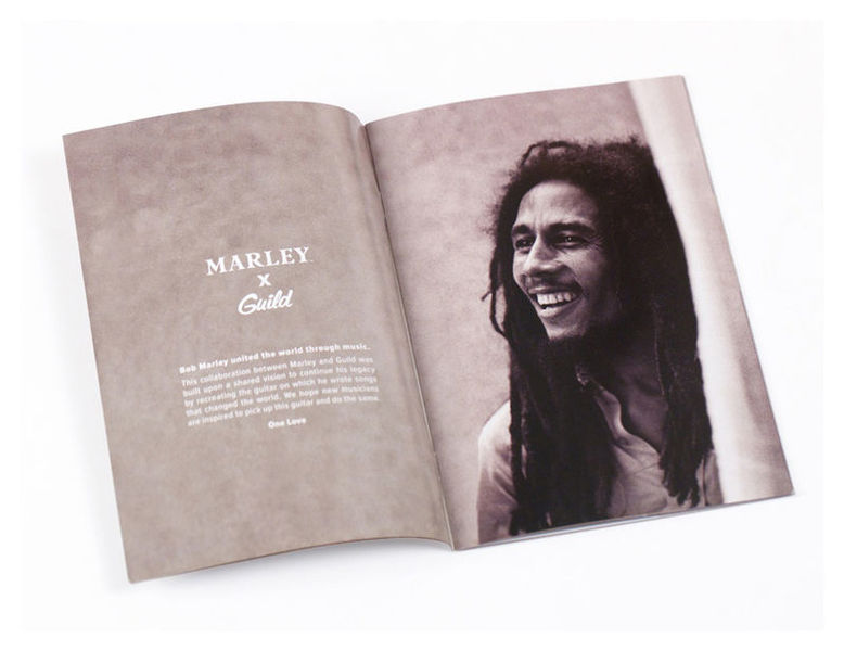 Guild Bob Marley A-20 Ltd Signature Dreadnought Epicea Acajou Pf - Natural - Westerngitaar & electro - Variation 6