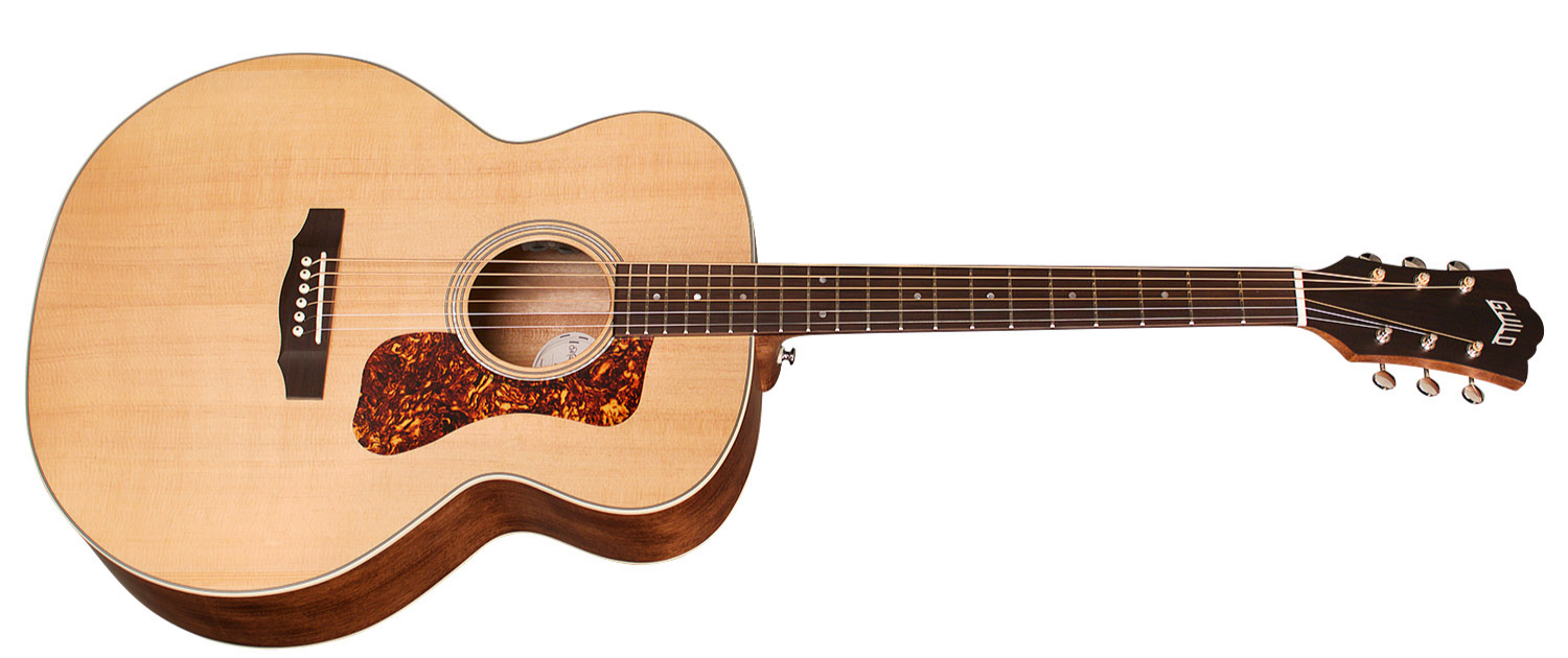 Guild Bt-240e Baritone Newark St Collection Jumbo Epicea Acajou Pf - Natural - Elektro-akoestische gitaar - Variation 1