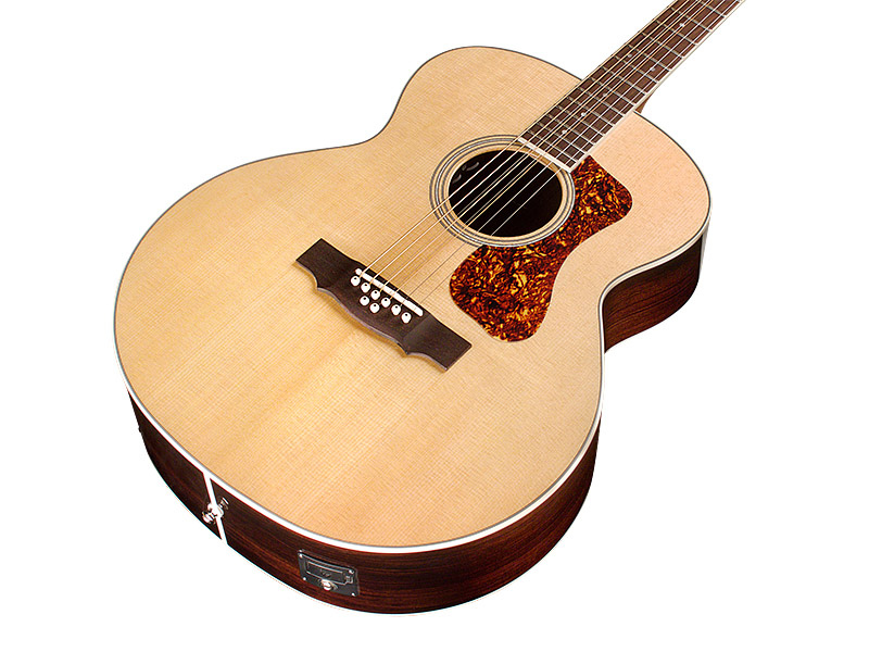 Guild Bt-258e Deluxe 8-string Baritone Newark St 8c Epicea Palissandre Pf - Natural - Elektro-akoestische gitaar - Variation 2