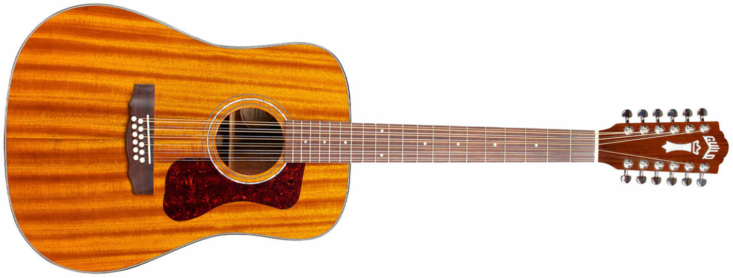 Guild D-1212 Westerly Dreadnought 12c Tout Acajou Rw - Natural - Westerngitaar & electro - Main picture