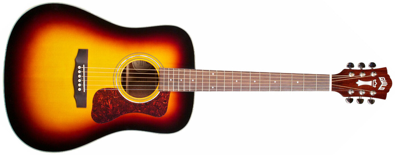 Guild D-140 Westerly Dreadnought Epicea Acajou Rw - Sunburst Gloss - Westerngitaar & electro - Main picture