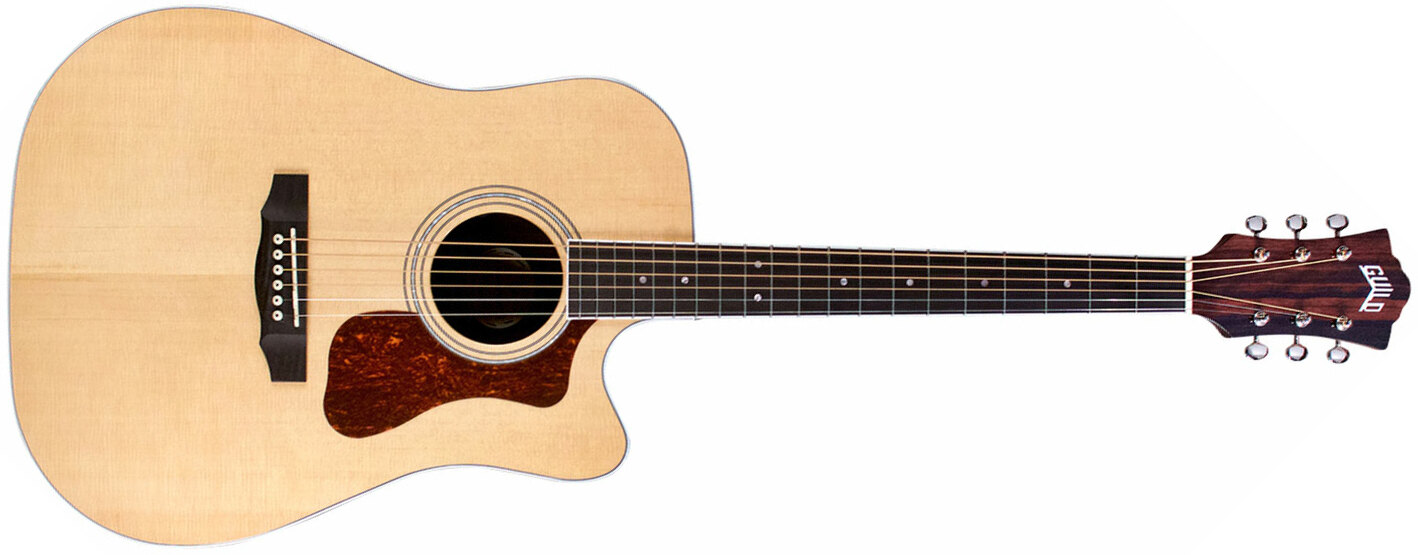 Guild D-260ce Deluxe Westerly Dreadnought Cw Epicea Ebene Pf - Natural - Elektro-akoestische gitaar - Main picture