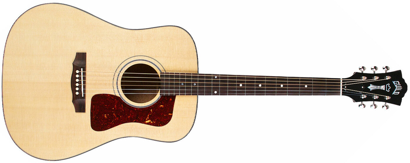 Guild D-40 Traditional Usa Dreadnought Epicea Acajou Rw - Natural - Westerngitaar & electro - Main picture