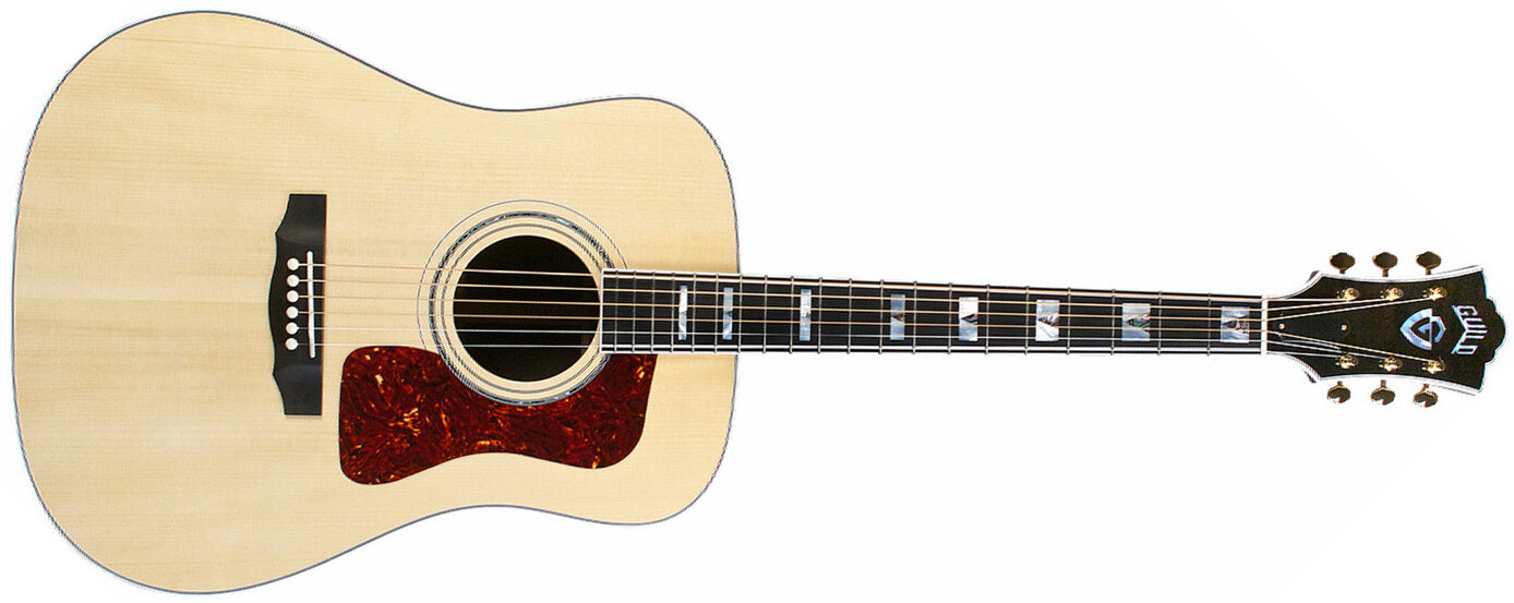 Guild D-55e Usa Dreadnought Epicea Palissandre Eb - Natural - Elektro-akoestische gitaar - Main picture