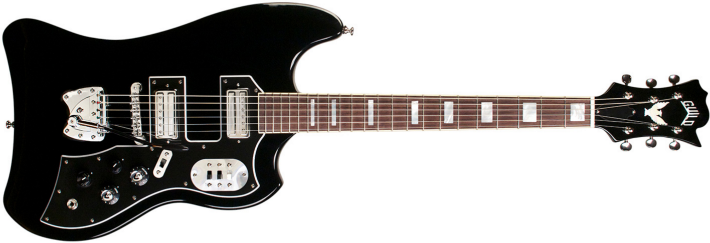 Guild S-200 T-bird - Noir - Retro-rock elektrische gitaar - Main picture