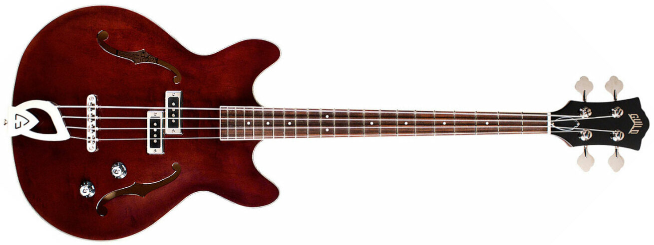 Guild Starfire Bass I Newark St Collection Rw - Vintage Walnut - Hollow body elektrische bas - Main picture