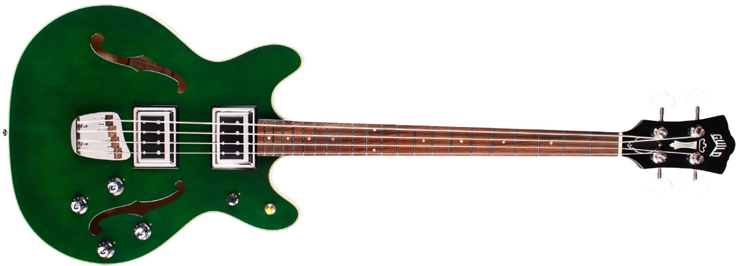 Guild Starfire Bass Ii Newark St Collection Rw - Emerald Green - Hollow body elektrische bas - Main picture