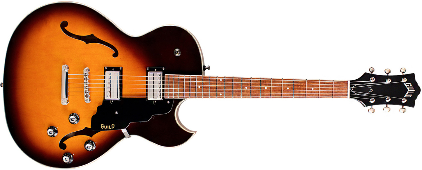 Guild Starfire I Sc Newark St Hh Bigsby Rw - Antique Burst - Semi hollow elektriche gitaar - Main picture