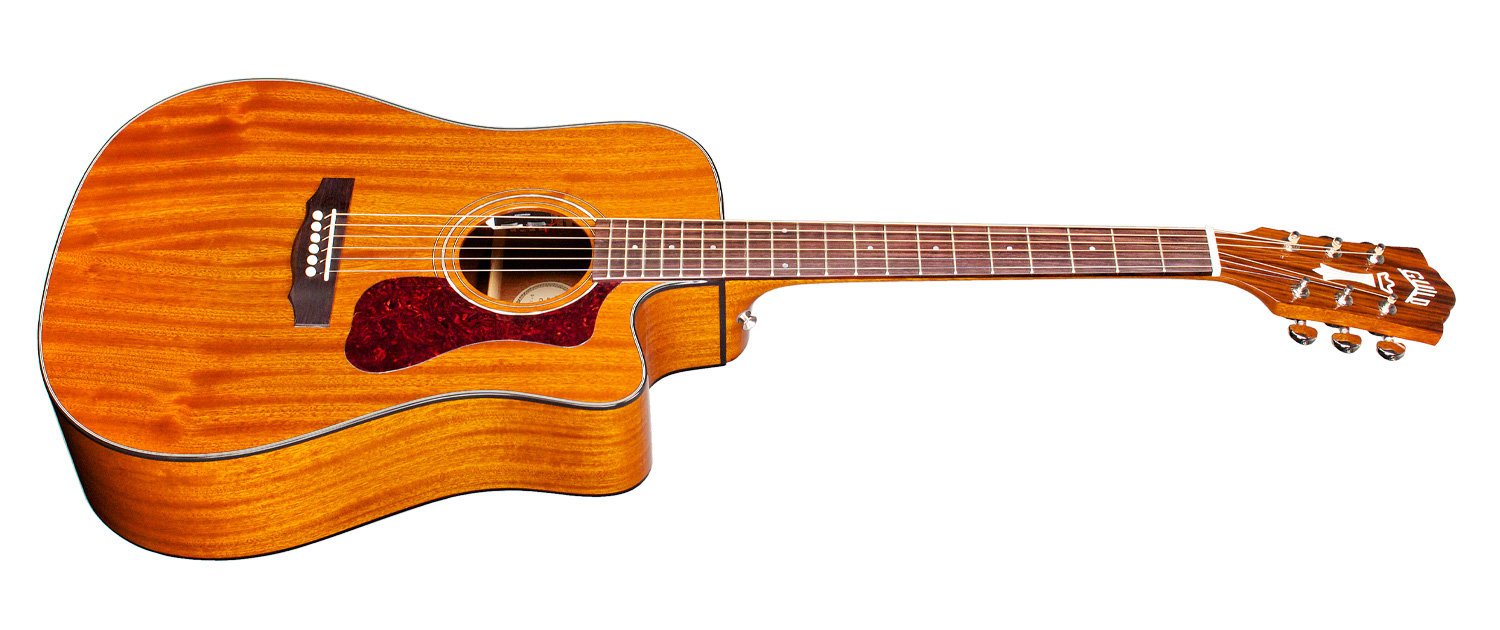 Guild D-120ce Westerly Dreadnought Cw Tout Acajou Rw +housse - Natural - Elektro-akoestische gitaar - Variation 4