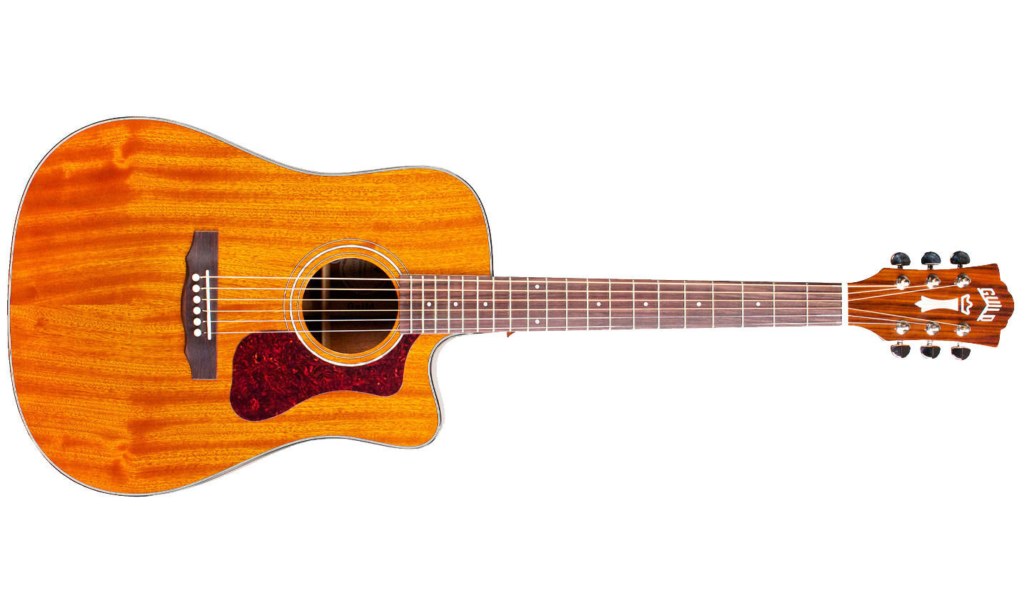 Guild D-120ce Westerly Dreadnought Cw Tout Acajou Rw +housse - Natural - Elektro-akoestische gitaar - Variation 1