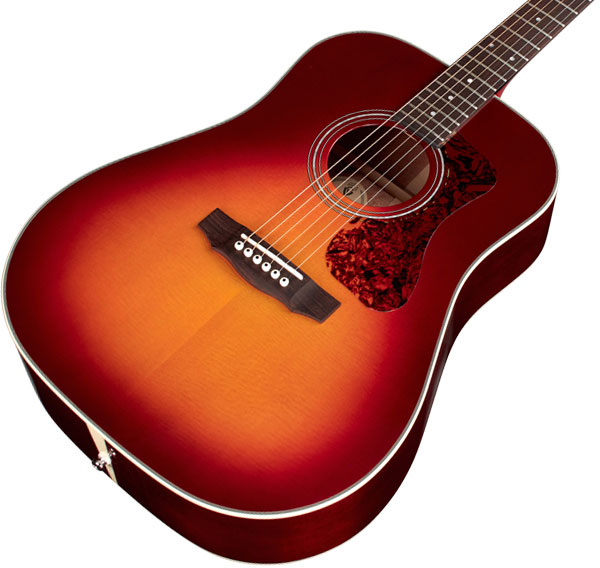 Guild D-140 Westerly Dreadnought Epicea Acajou Rw - Cherry Burst - Westerngitaar & electro - Variation 3