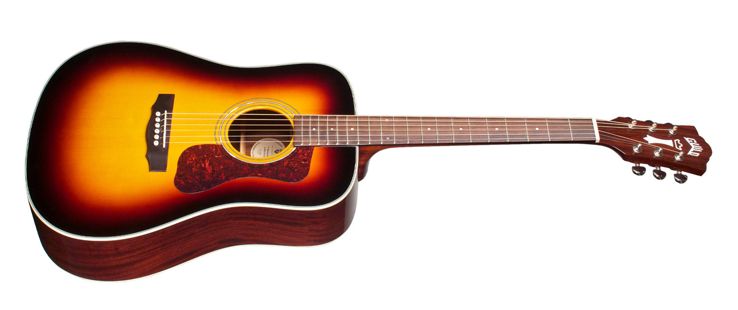 Guild D-140 Westerly Dreadnought Epicea Acajou Rw - Sunburst Gloss - Westerngitaar & electro - Variation 3