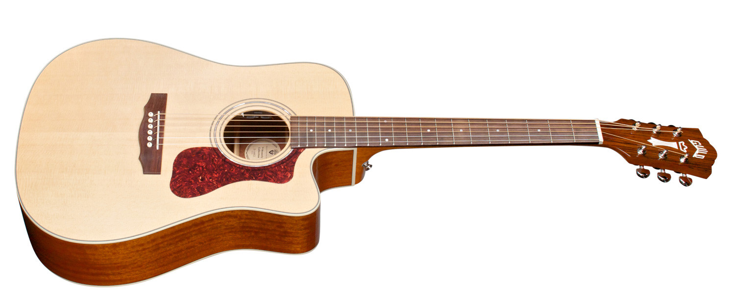 Guild D-140ce Westerly Dreadnought Cw Epicea Acajou Rw +housse - Natural - Westerngitaar & electro - Variation 2