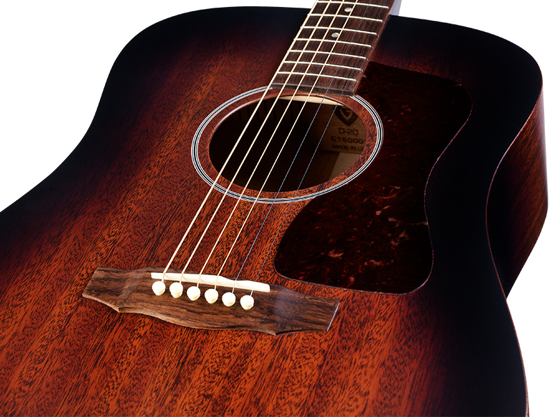 Guild D-20 Usa Dreadnought Tout Acajou Rw +etui - Vintage Sunburst - Westerngitaar & electro - Variation 3