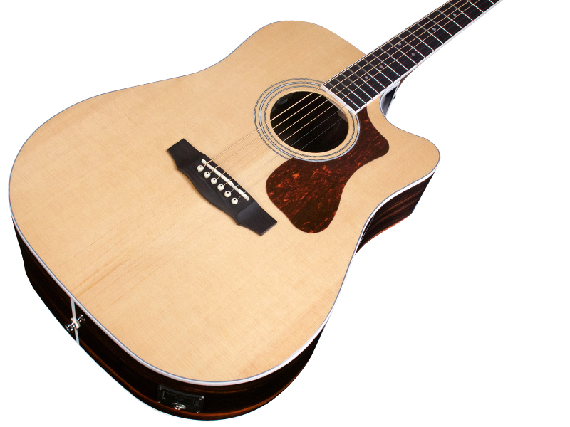 Guild D-260ce Deluxe Westerly Dreadnought Cw Epicea Ebene Pf - Natural - Elektro-akoestische gitaar - Variation 2