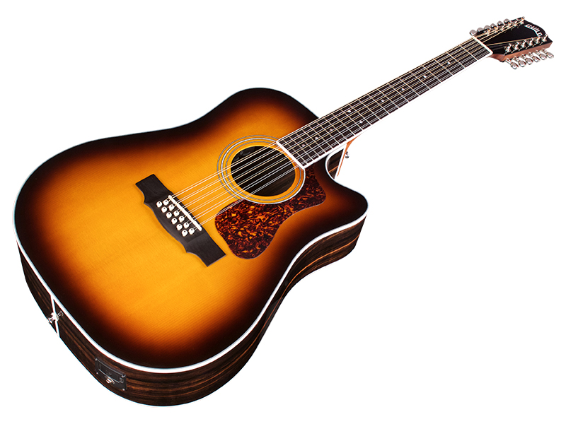 Guild D-2612ce Deluxe Westerly Dreadnought Cw 12c Epicea Ebene Pf - Antique Burst - Elektro-akoestische gitaar - Variation 3