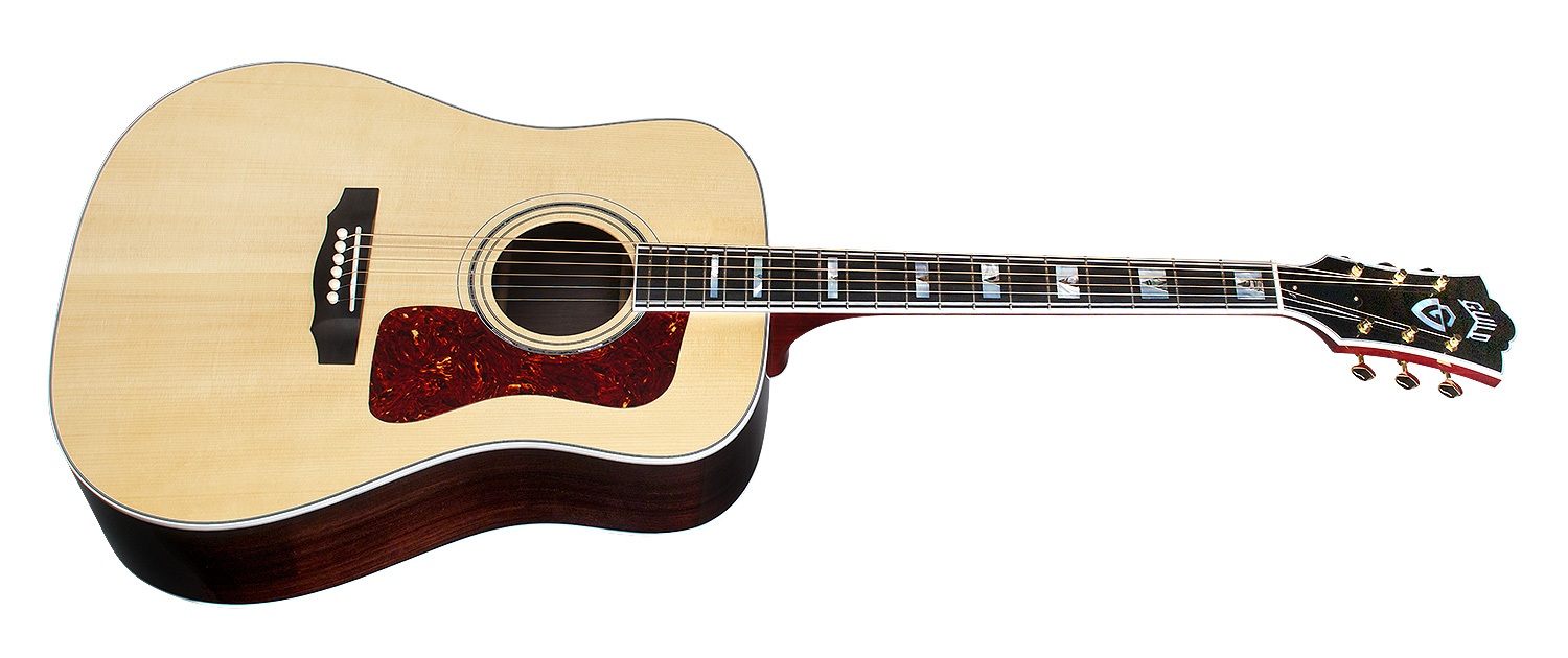 Guild D-55e Usa Dreadnought Epicea Palissandre Eb - Natural - Elektro-akoestische gitaar - Variation 1