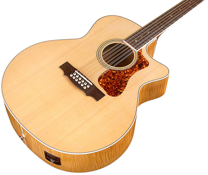 Guild F-2512ce Deluxe Westerly Jumbo Cw 12c Epicea Erable Pf - Blonde - Elektro-akoestische gitaar - Variation 2